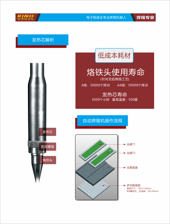 KN-5331R双平台带旋转轴自动焊锡机
